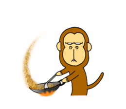 japanese lovely character "moe monky" 2 sticker #11506873
