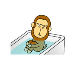 japanese lovely character "moe monky" 2 sticker #11506874
