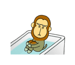 japanese lovely character "moe monky" 2 sticker #11506874