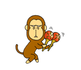 japanese lovely character "moe monky" 2 sticker #11506876