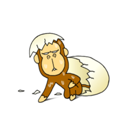 japanese lovely character "moe monky" 2 sticker #11506880