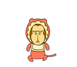japanese lovely character "moe monky" 2 sticker #11506881
