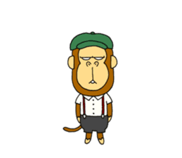 japanese lovely character "moe monky" 2 sticker #11506882