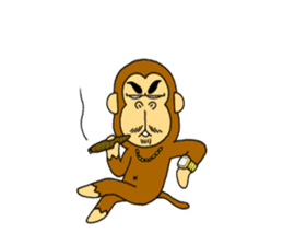 japanese lovely character "moe monky" 2 sticker #11506883