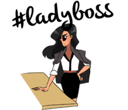 Lady Boss sticker #11506980