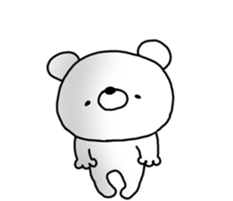 Apology sticker. A rabbit and bear. sticker #11507489