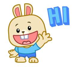 Happy Little Bunny sticker #11508294