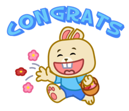 Happy Little Bunny sticker #11508317