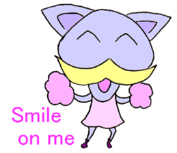 New animal of a yellow mustache sticker #11508570