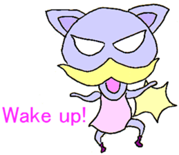 New animal of a yellow mustache sticker #11508606