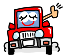 Reaction of a car. sticker #11508769