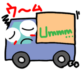 Reaction of a car. sticker #11508773