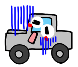 Reaction of a car. sticker #11508775