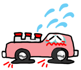 Reaction of a car. sticker #11508776