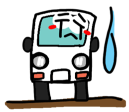 Reaction of a car. sticker #11508782