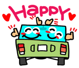 Reaction of a car. sticker #11508786