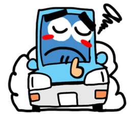 Reaction of a car. sticker #11508788