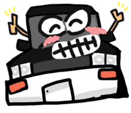 Reaction of a car. sticker #11508790