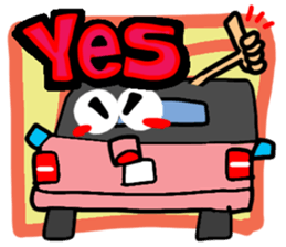 Reaction of a car. sticker #11508793