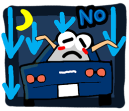 Reaction of a car. sticker #11508796