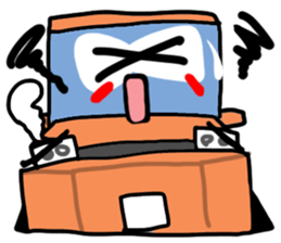 Reaction of a car. sticker #11508799