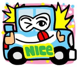 Reaction of a car. sticker #11508805