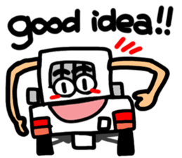 Reaction of a car. sticker #11508806