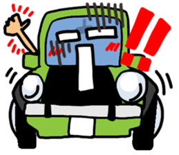 Reaction of a car. sticker #11508807