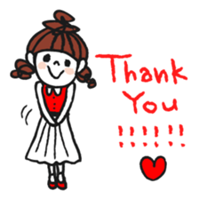 Cute and pop girl sticker #11509008