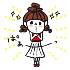 Cute and pop girl sticker #11509016