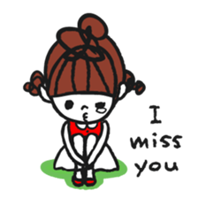 Cute and pop girl sticker #11509018