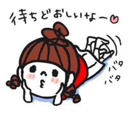 Cute and pop girl sticker #11509020