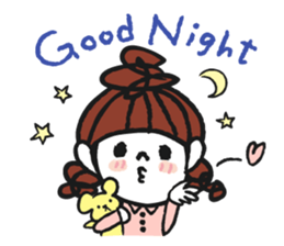 Cute and pop girl sticker #11509026