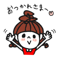 Cute and pop girl sticker #11509031