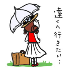 Cute and pop girl sticker #11509039