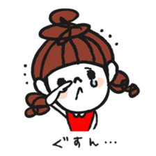 Cute and pop girl sticker #11509044