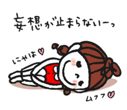 Cute and pop girl sticker #11509046
