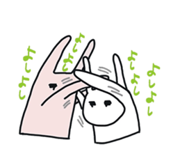 Pretty Funny Rabbits sticker #11509535