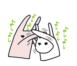 Pretty Funny Rabbits sticker #11509535