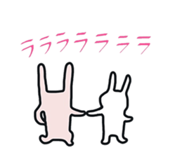 Pretty Funny Rabbits sticker #11509545