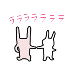 Pretty Funny Rabbits sticker #11509545