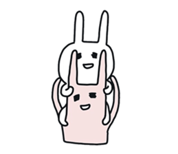 Pretty Funny Rabbits sticker #11509546