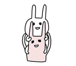 Pretty Funny Rabbits sticker #11509546