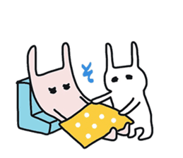 Pretty Funny Rabbits sticker #11509557