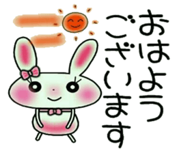 Cute loose and pretty rabbit 2 sticker #11509648