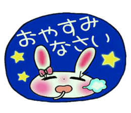 Cute loose and pretty rabbit 2 sticker #11509651