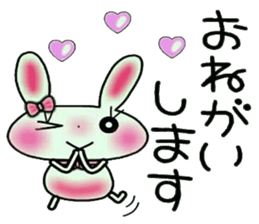 Cute loose and pretty rabbit 2 sticker #11509656