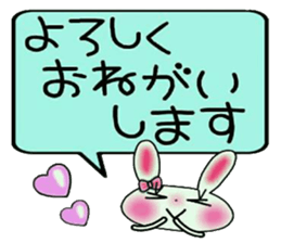 Cute loose and pretty rabbit 2 sticker #11509657