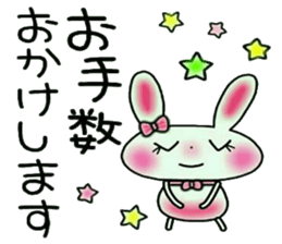 Cute loose and pretty rabbit 2 sticker #11509658