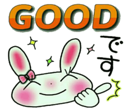 Cute loose and pretty rabbit 2 sticker #11509662